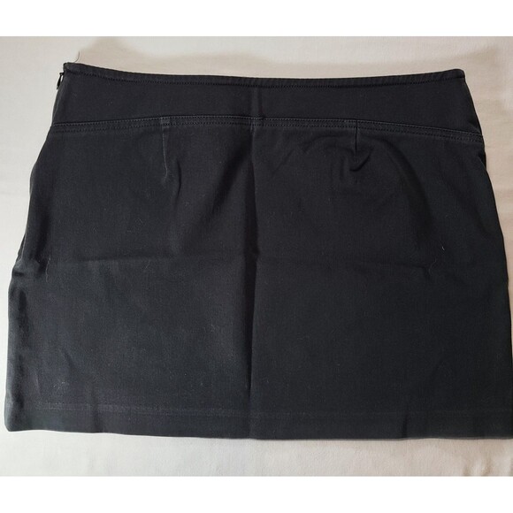Express Stretch Black Y2K Mini Skirt Size 5/6 Vintage 2000s Clubwear Taiwan - Picture 2 of 7